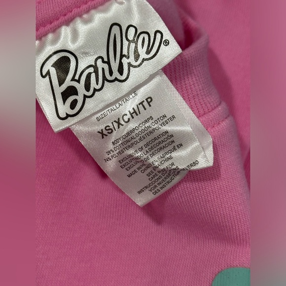 Barbie Pink Sweatshirt Size XS - Picture 3 of 3